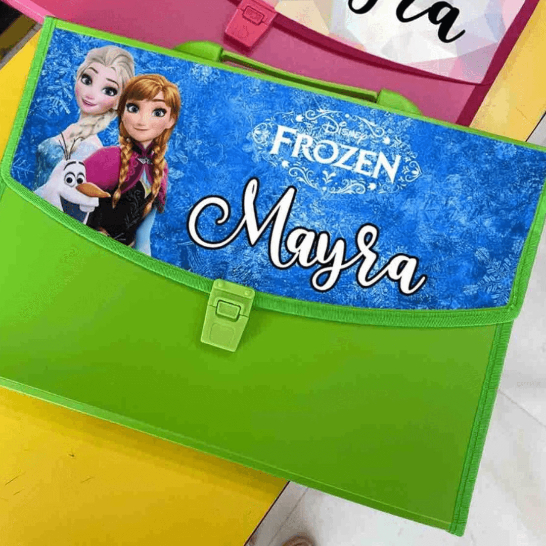 Personalised Frozen Piano Folder BACK TO SCHOOL PRETTY UR PARTY