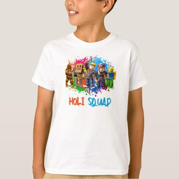 Roblox Holi T-shirt HOLI Pretty UR Party