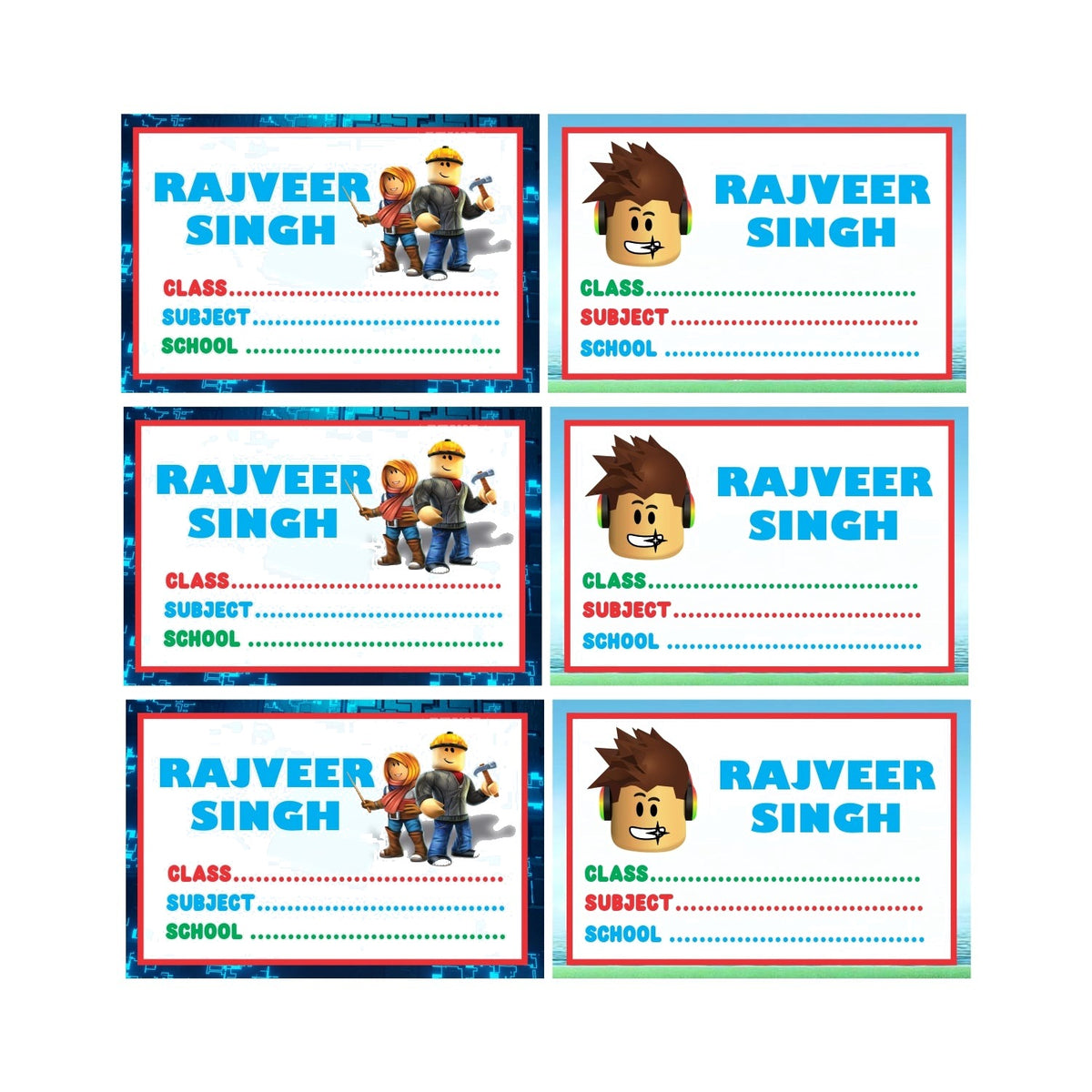 Roblox Book Name Labels