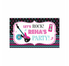 Girly Rockstar Theme Backdrop PERSONALISED Pretty UR Party