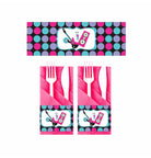 Girly Rockstar Theme Napkin Rings THEME PARTIES Pretty UR Party