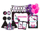 Girly Rockstar Party Decorations Kit - 80 Pieces Combo Pack BIRTHDAYS Pretty UR Party