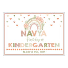 Boho theme First Day of Grade Sign Pretty UR Party