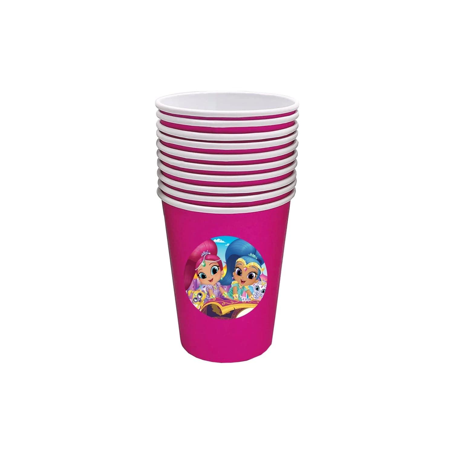 Shimmer and Shine theme Paper Cups TABLEWARE Pretty UR Party