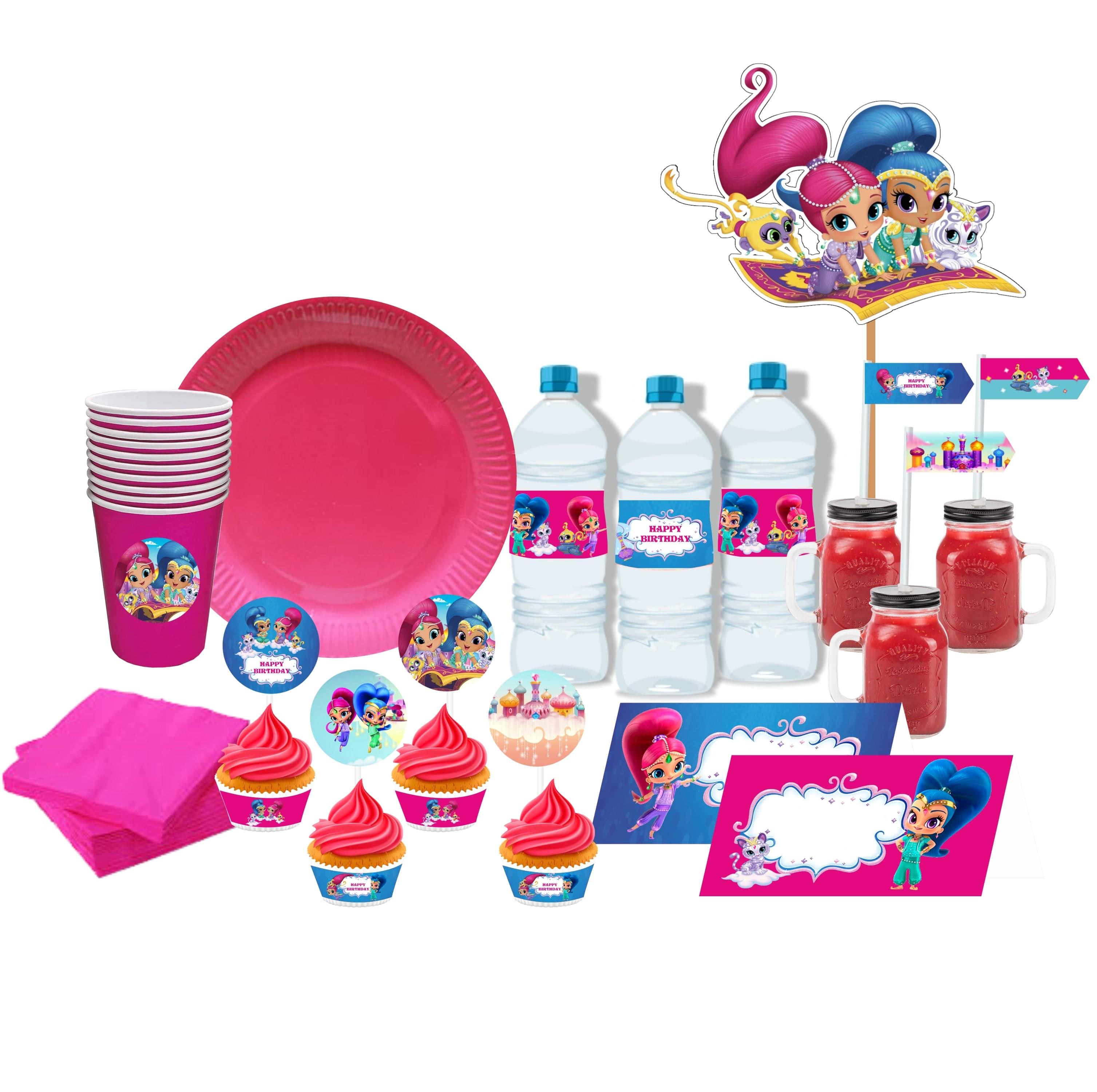 Shimmer and Shine Tableware Package - 67 pieces Pack BIRTHDAYS Pretty UR Party