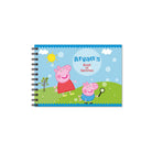 Peppa Pig inspired themed Personalised Sketchbook PERSONALISED Pretty UR Party