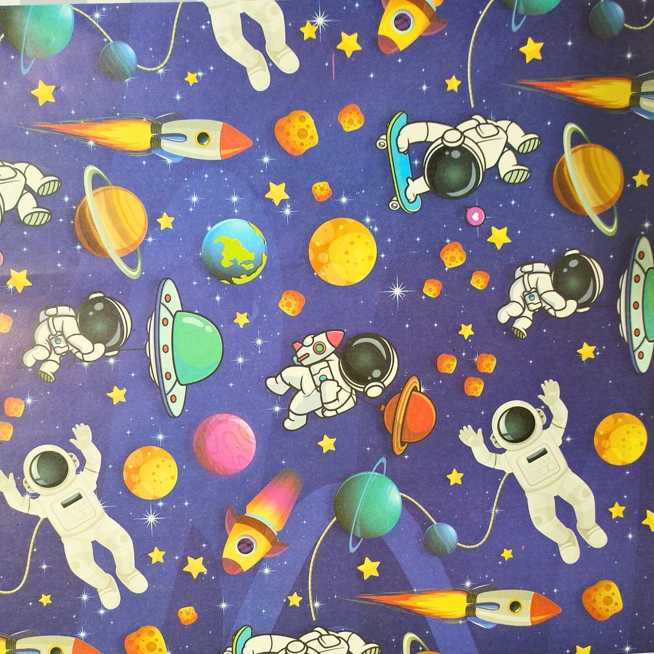 Space theme Wrapping paper (pack of 5) RETURN GIFTS Pretty UR Party