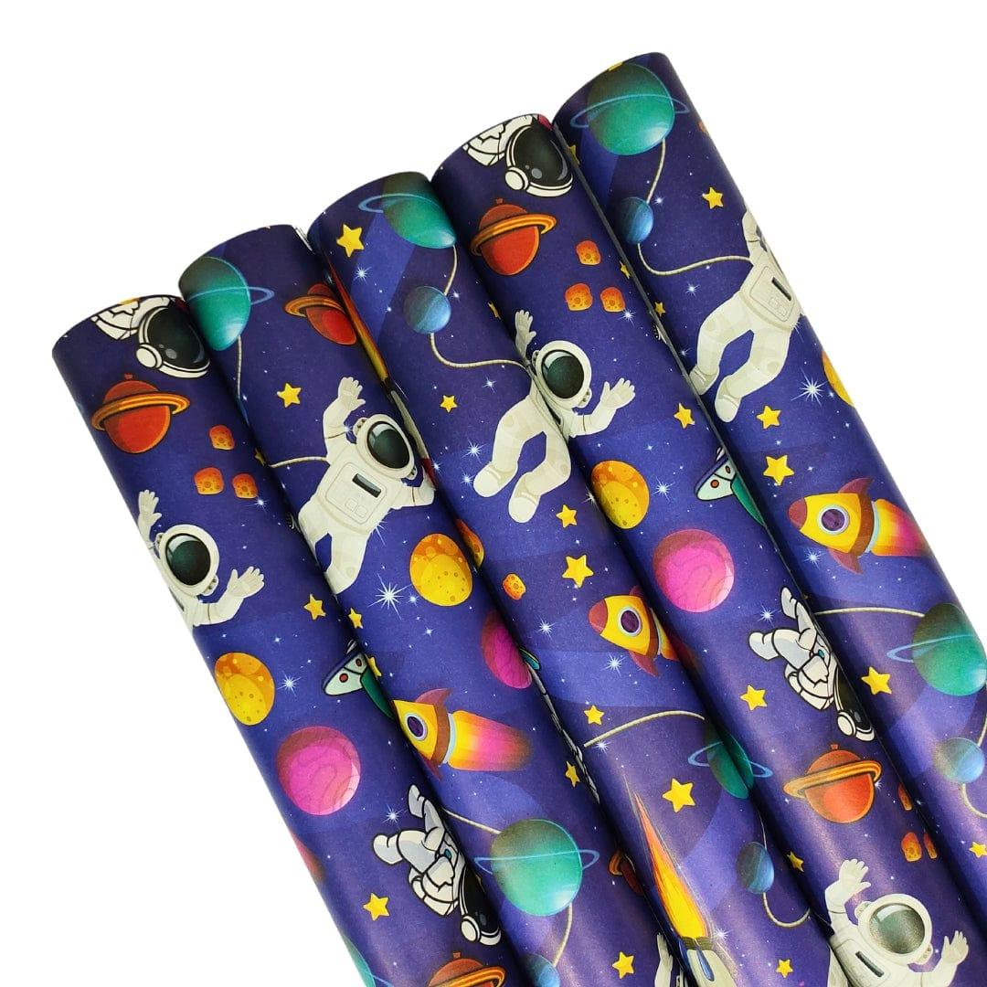 Space theme Wrapping paper (pack of 5) RETURN GIFTS Pretty UR Party