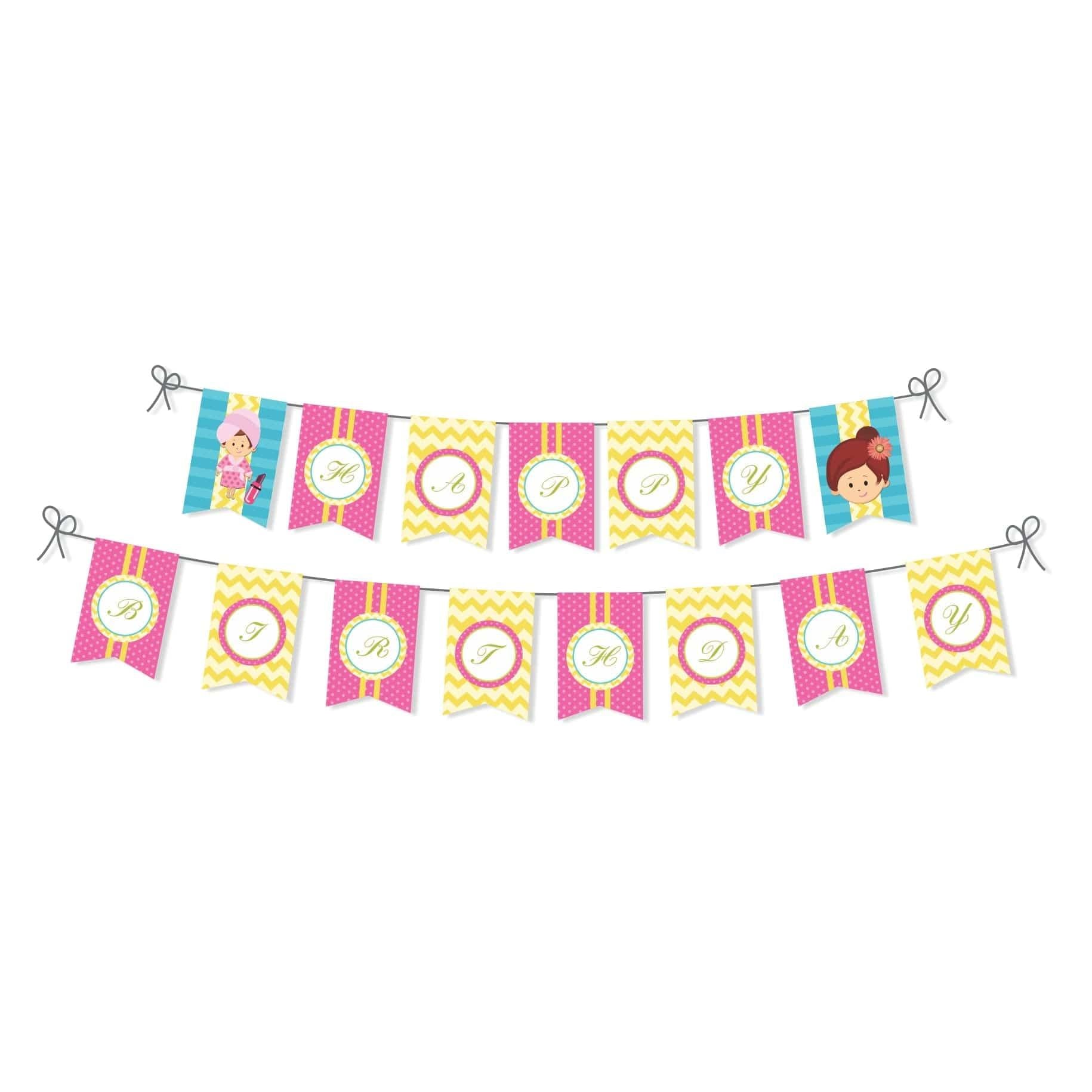 Spa Bunting THEME PARTIES Pretty UR Party