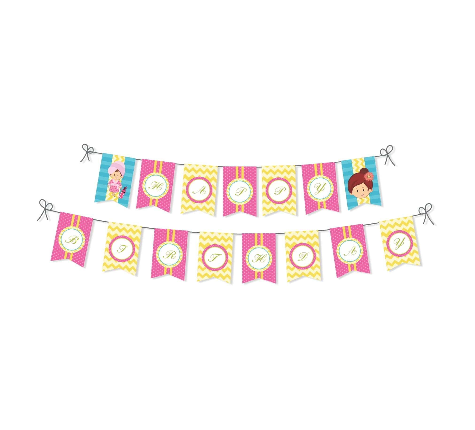 Spa Bunting THEME PARTIES Pretty UR Party