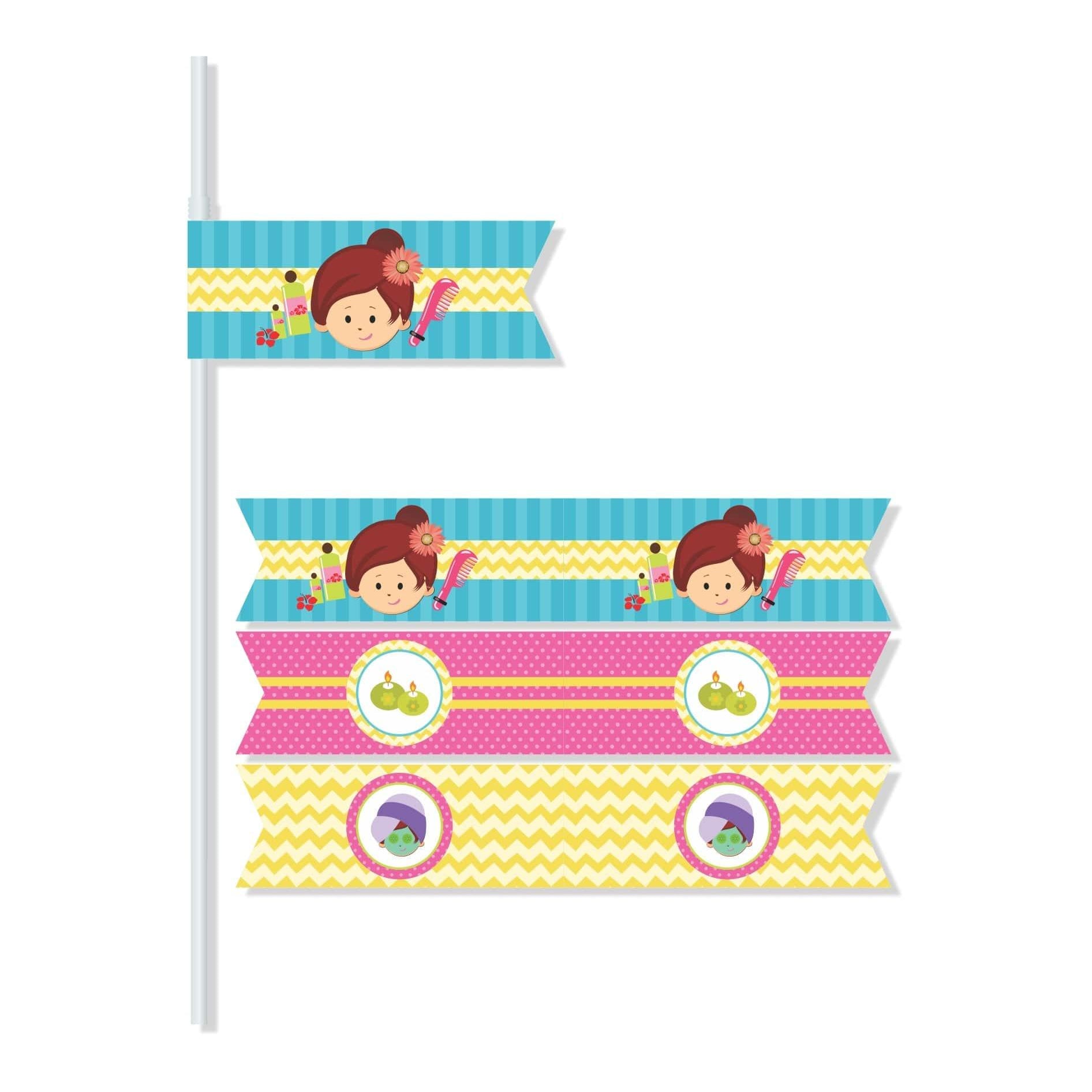 Spa Straws THEME PARTIES Pretty UR Party