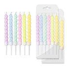 Pastel Rainbow Spiral Candle - Pack of 6 THEME PARTIES Pretty UR Party