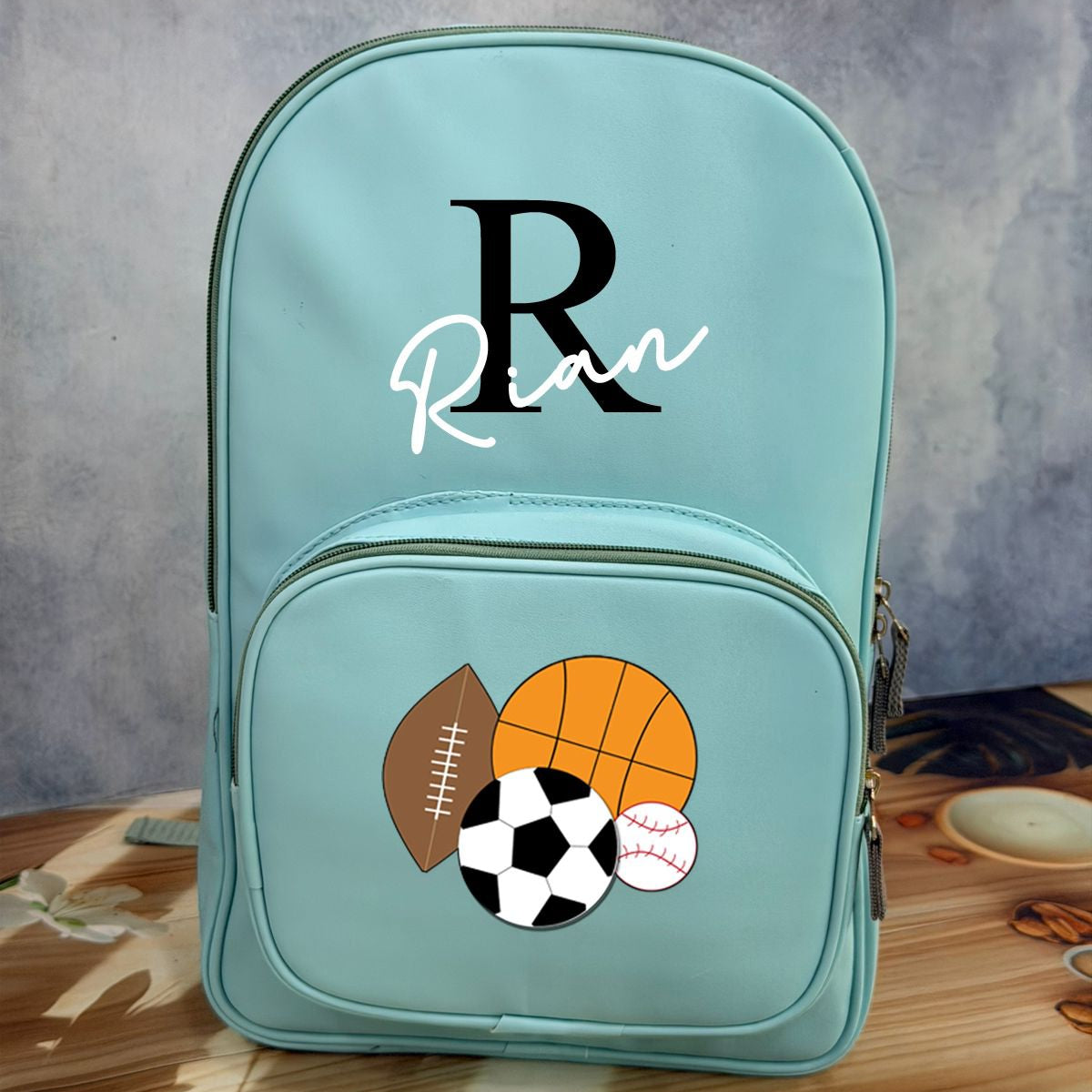 Personalised Backpack with Initial and Name Personalised Backpack with Initial and Name