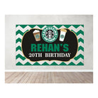 Cappuccino Theme Backdrop PERSONALISED Pretty UR Party