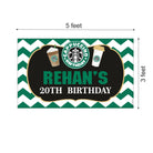 Cappuccino Theme Backdrop PERSONALISED Pretty UR Party