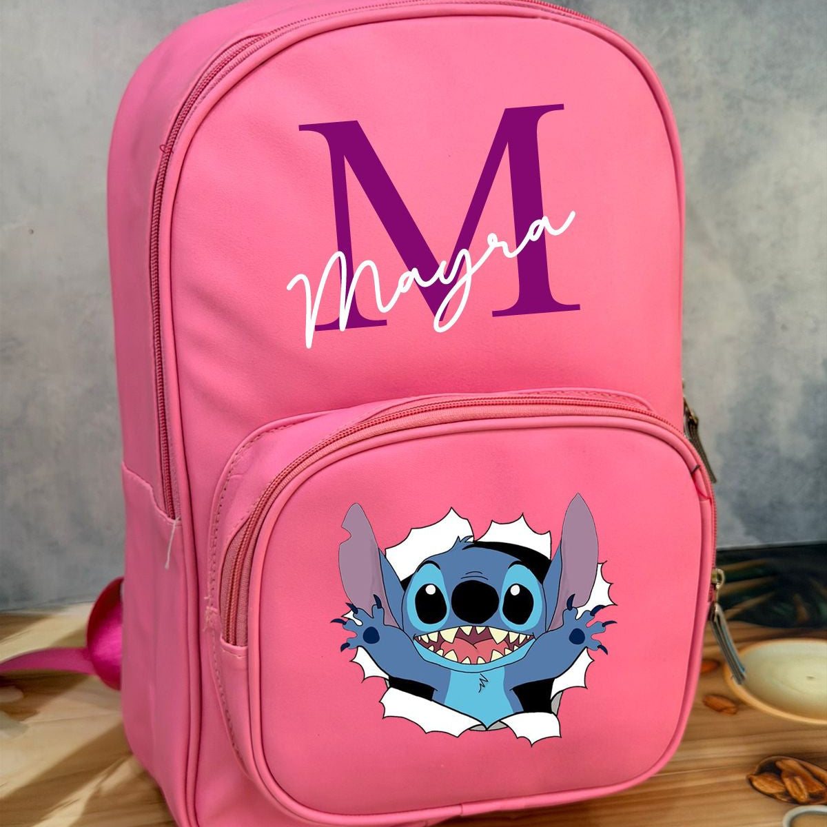 Personalised Backpack with Initial and Name Personalised Backpack with Initial and Name