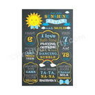 Sunshine Theme Chalkboard Poster PERSONALISED Pretty UR Party