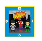 Personalised Super Hero Clock THEME PARTIES Pretty UR Party