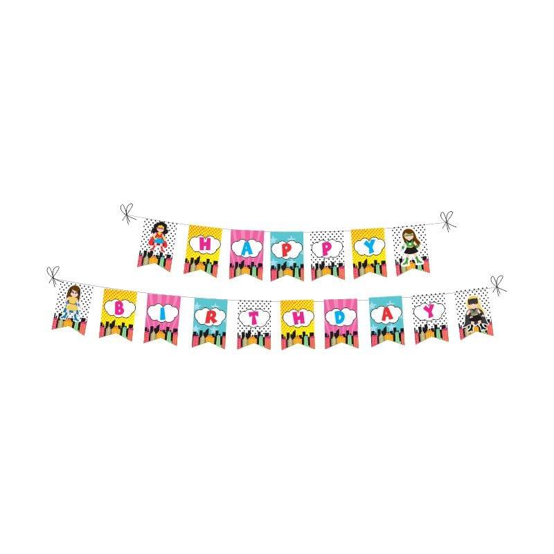 Supergirl Party Decorations Kit - 80 pieces Combo Pack BIRTHDAYS Pretty UR Party