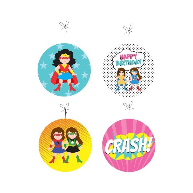 Supergirl Party Decorations Kit - 80 pieces Combo Pack BIRTHDAYS Pretty UR Party