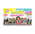 Supergirl Theme Backdrop PERSONALISED Pretty UR Party