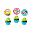 Supergirl Theme Cupcake Toppers THEME PARTIES Pretty UR Party