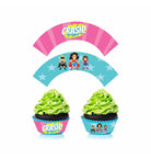 Supergirl Theme Cupcake Wrappers THEME PARTIES Pretty UR Party