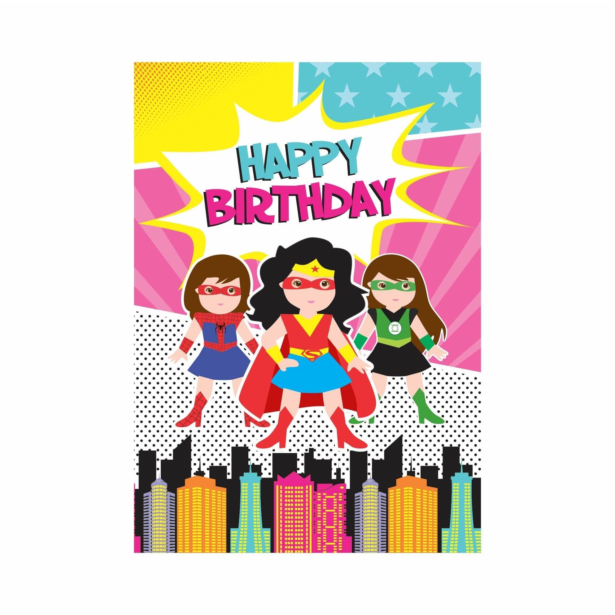 Supergirl Theme Centerpieces - Pack of 2 THEME PARTIES Pretty UR Party