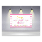 Sweet Sixteen Theme Backdrop PERSONALISED Pretty UR Party