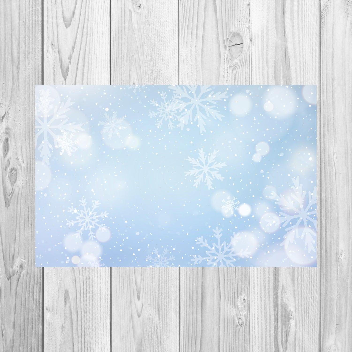 Christmas Blue Snowflake Tablemats - Pack of 6 Christmas Pretty UR Party