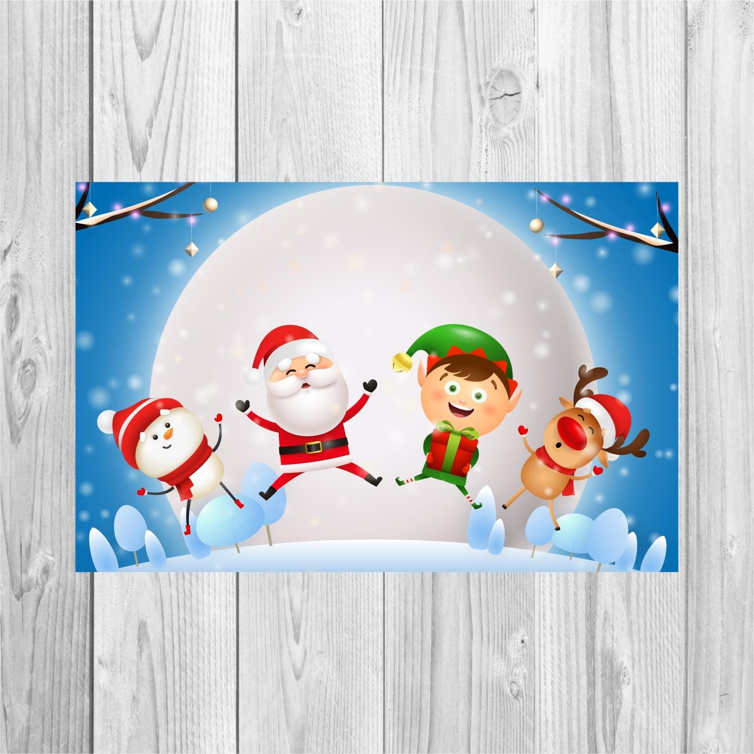 Christmas Santa Table Mats - Pack of 6 Christmas Pretty UR Party