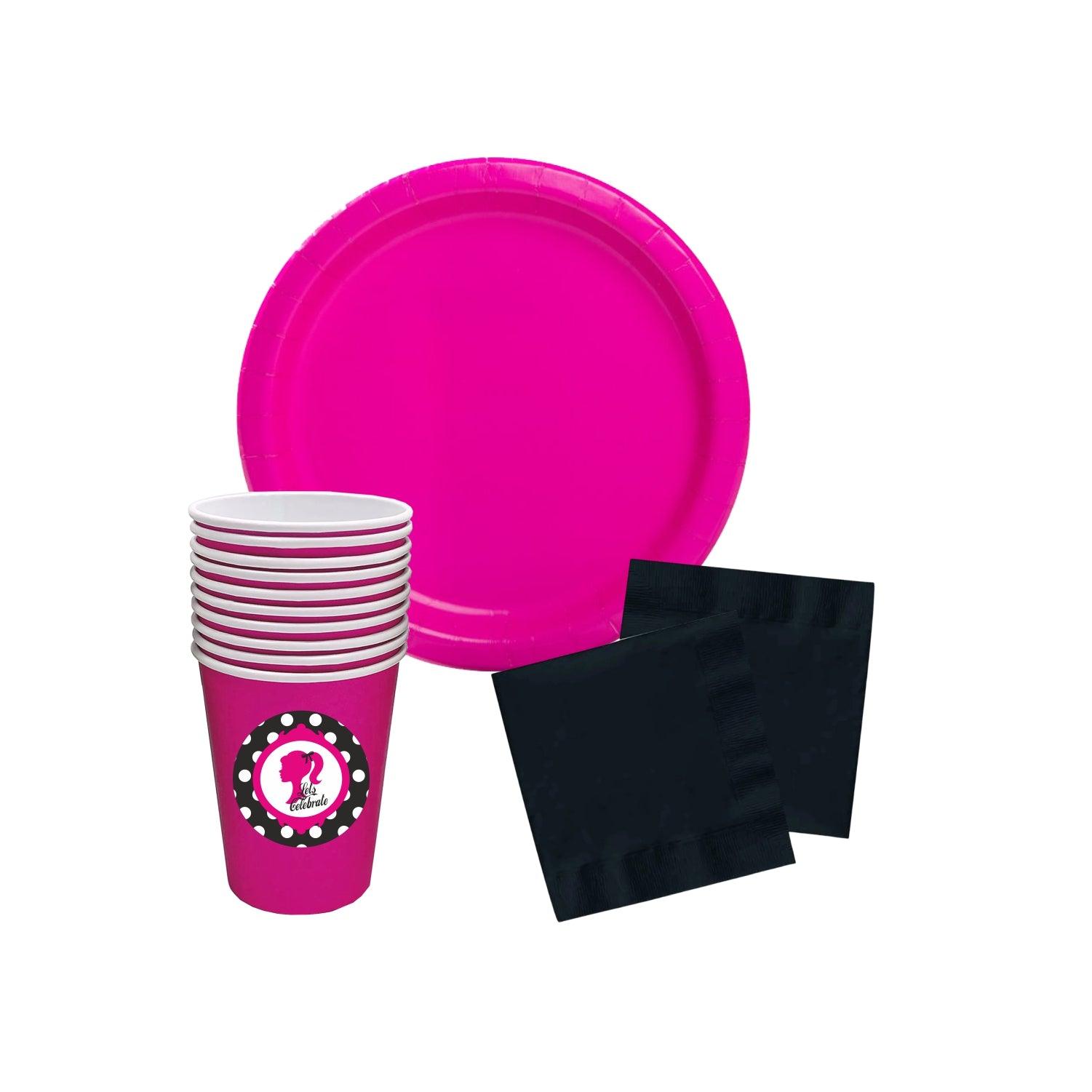 Barbie Silhouette Tableware Package - 67 pieces TABLEWARE Pretty UR Party