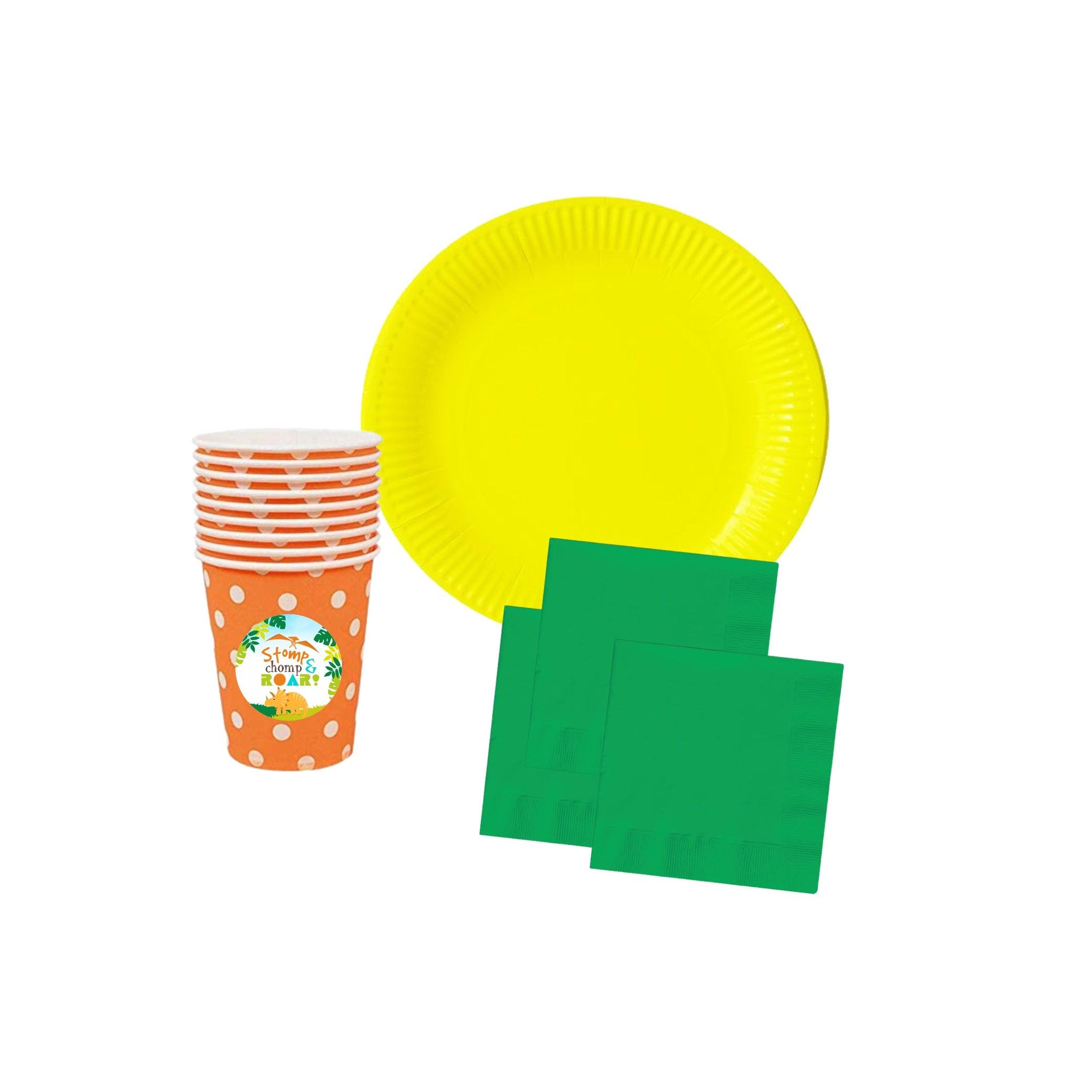 Dinosaur Tableware Package - 67 pieces Pack THEME PARTIES Pretty UR Party