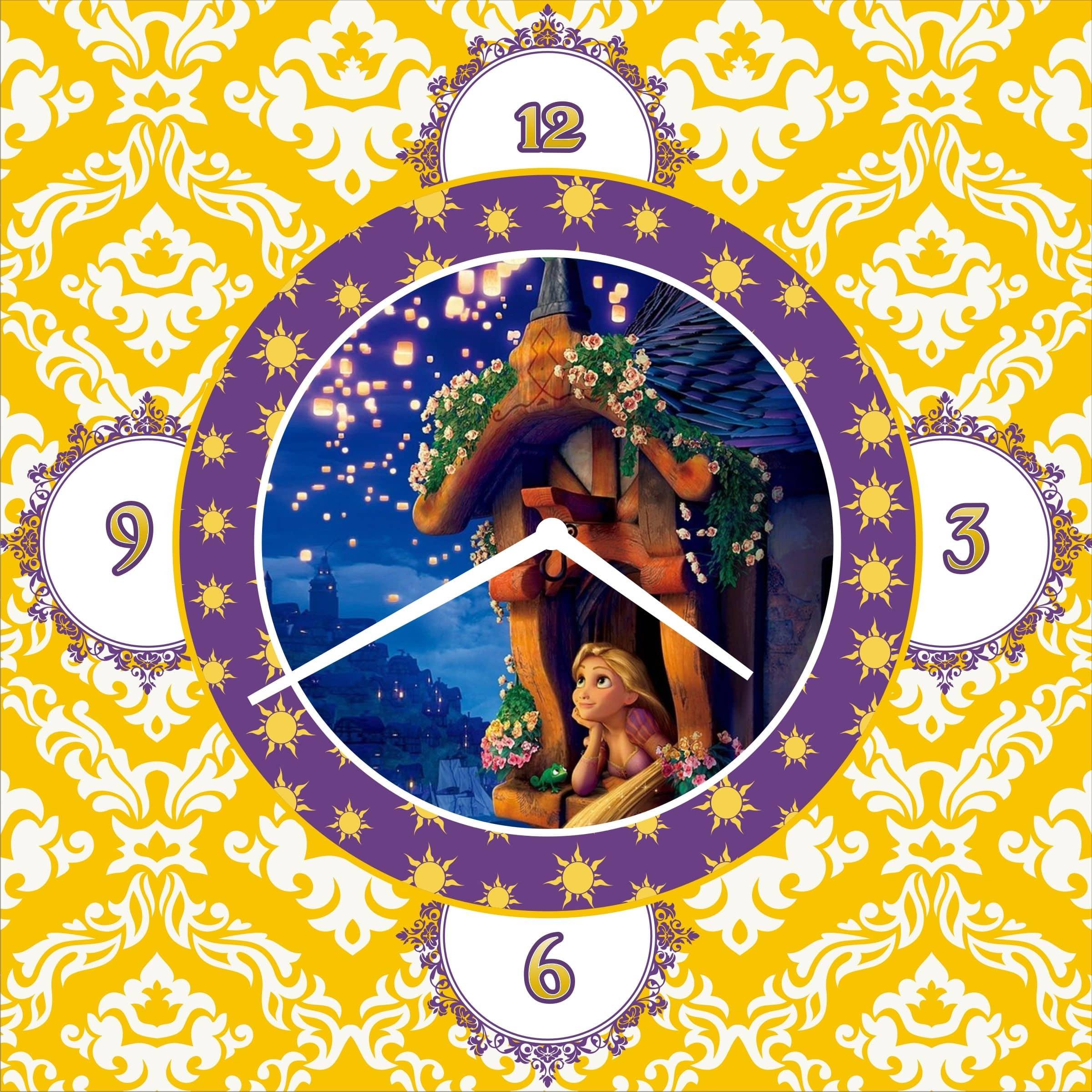 Personalised Tangled / Rapunzel Clock THEME PARTIES Pretty UR Party