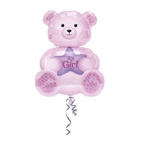 Anagram 24 inch Its a Girl Teddy Bear Balloon ALL PARTY SUPPLIES Pretty UR Party