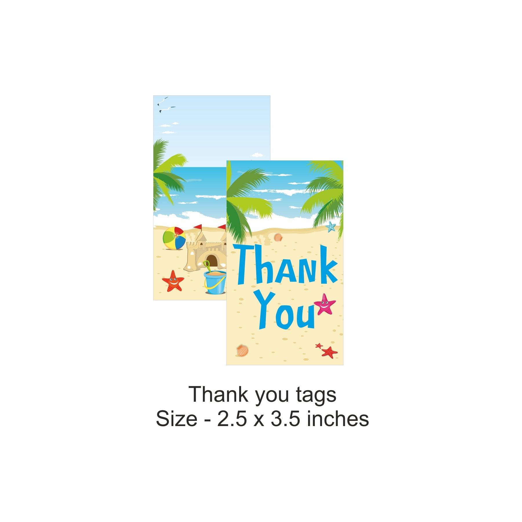 Beach theme Party Decorations Kit - 80 pcs combo pack PACKAGES Pretty UR Party