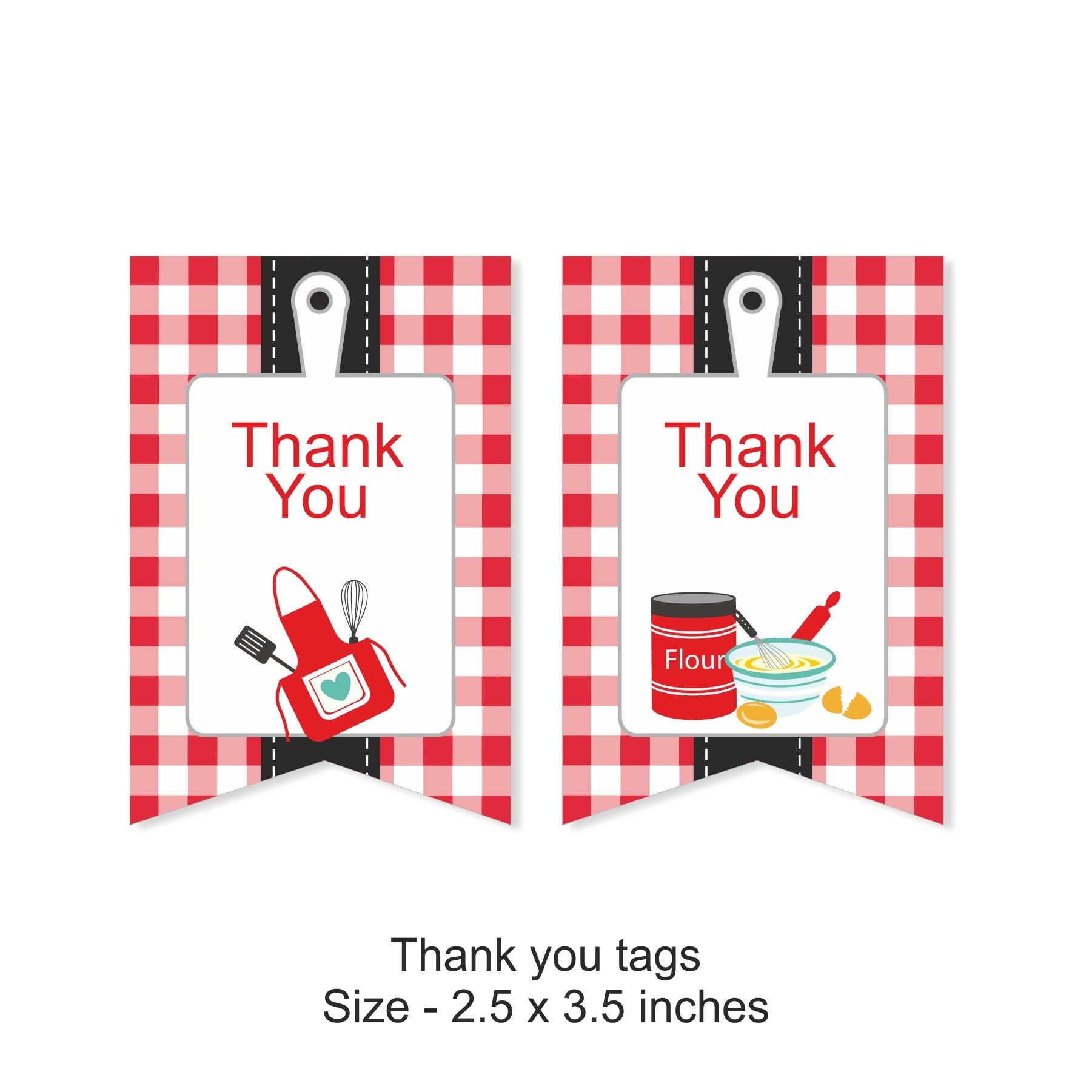 Little Chef Red Party Decorations Kit - 80 Pieces Combo Pack PACKAGES Pretty UR Party