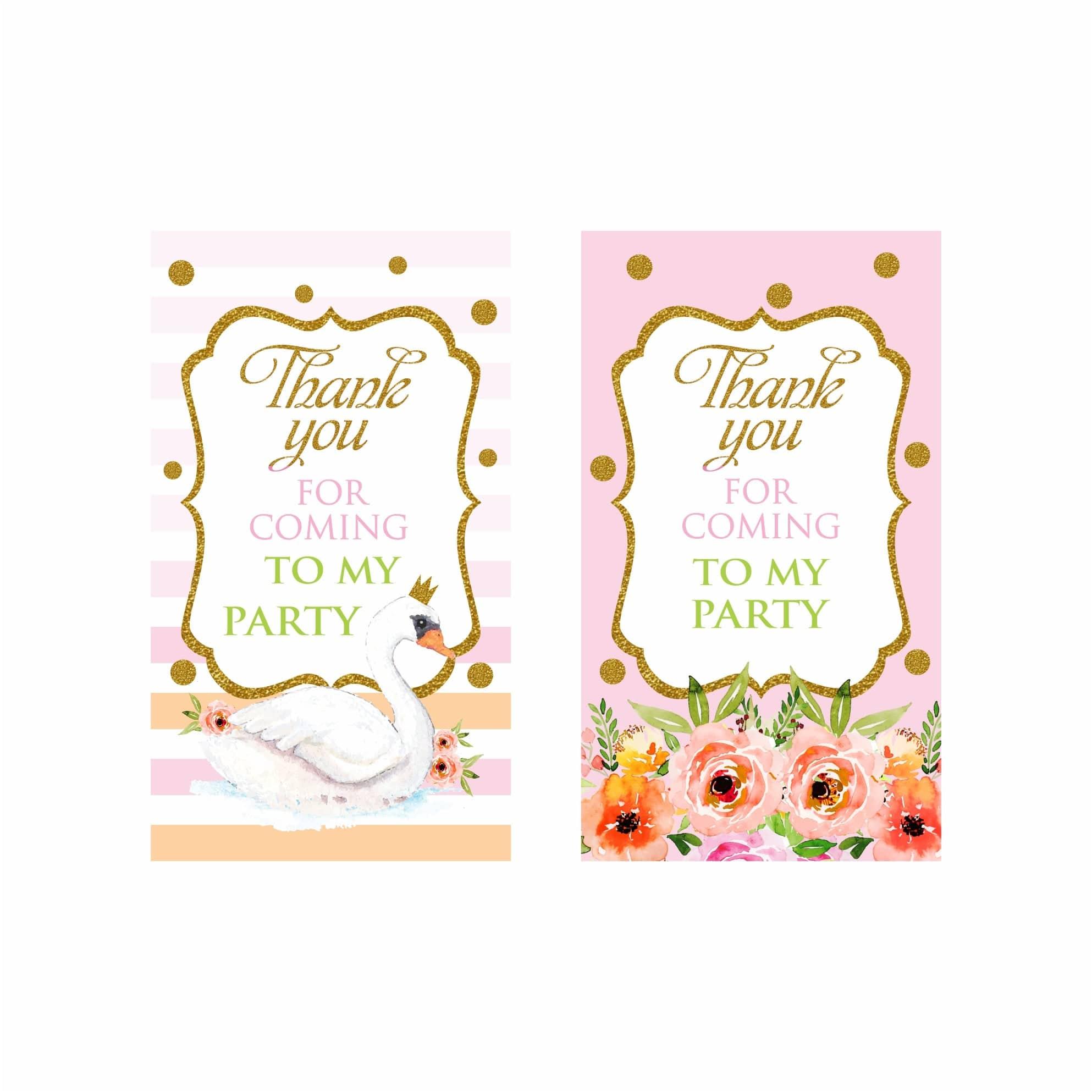 Swan Party Decorations Kit - 80 Pieces Combo Pack BIRTHDAYS Pretty UR Party