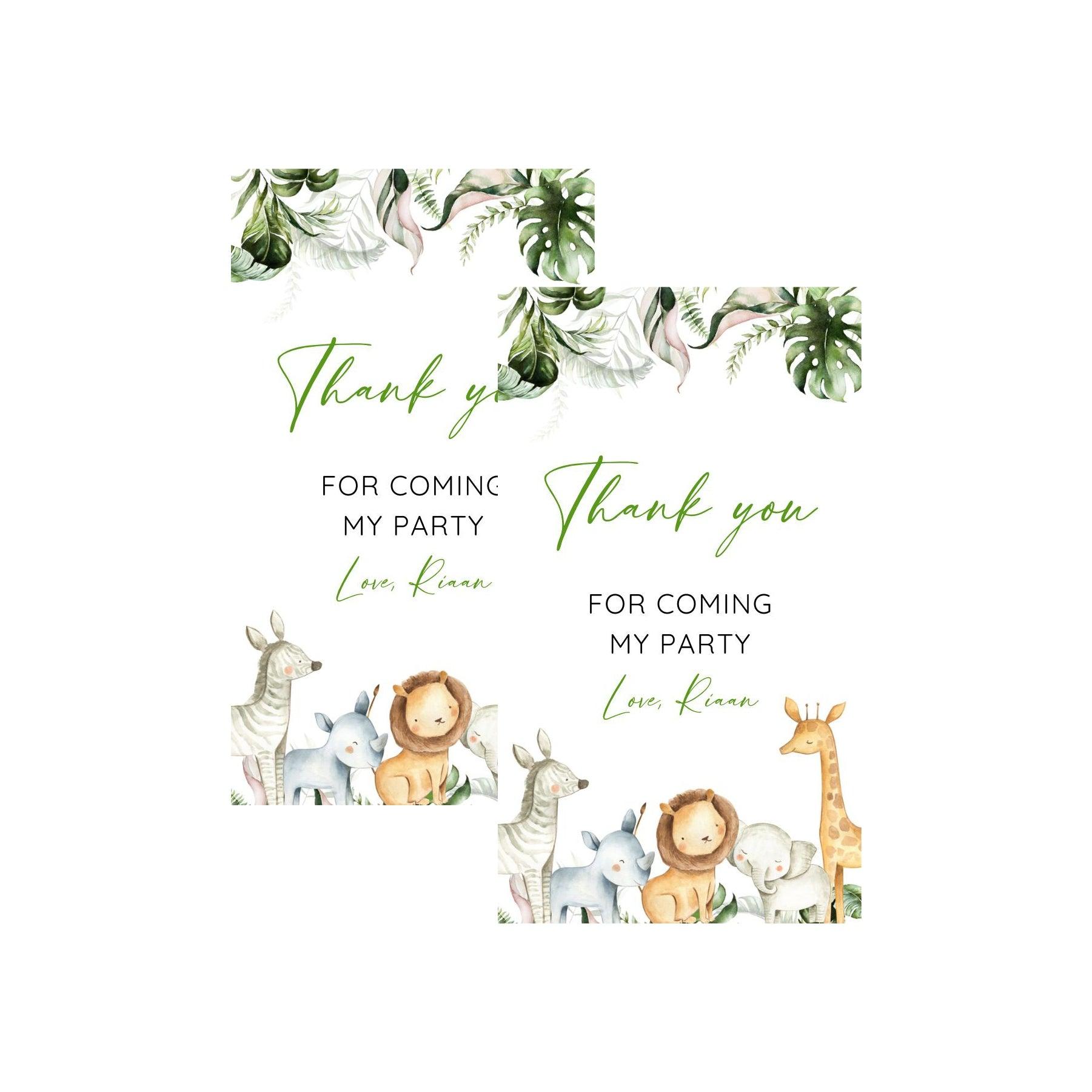 Wild One Theme Thank you Tags THEME PARTIES Pretty UR Party