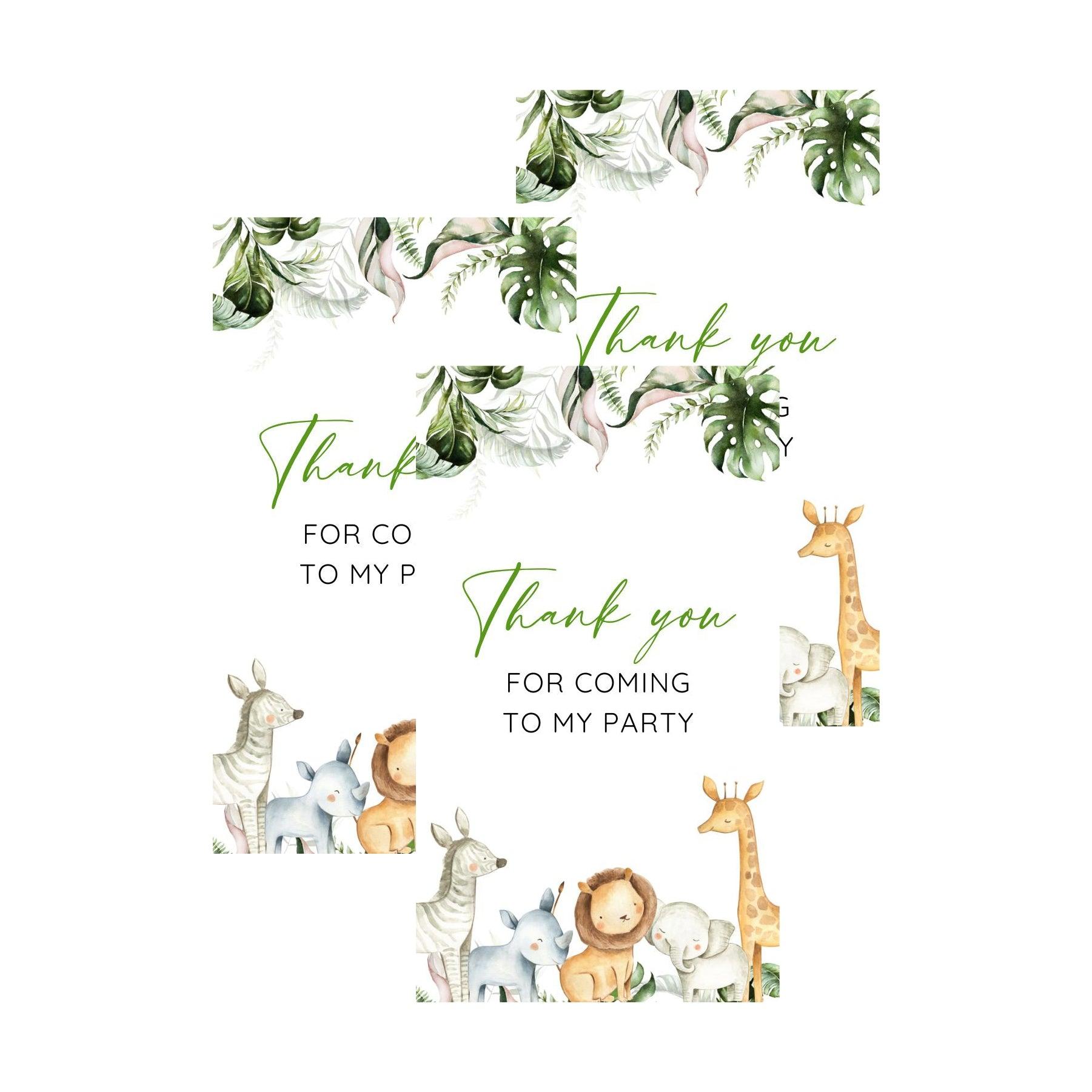 Wild One Theme Thank you Tags THEME PARTIES Pretty UR Party
