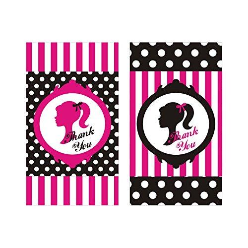 Barbie Silhouette Party Decorations Kit - 80 pcs combo pack THEME PARTIES Pretty UR Party