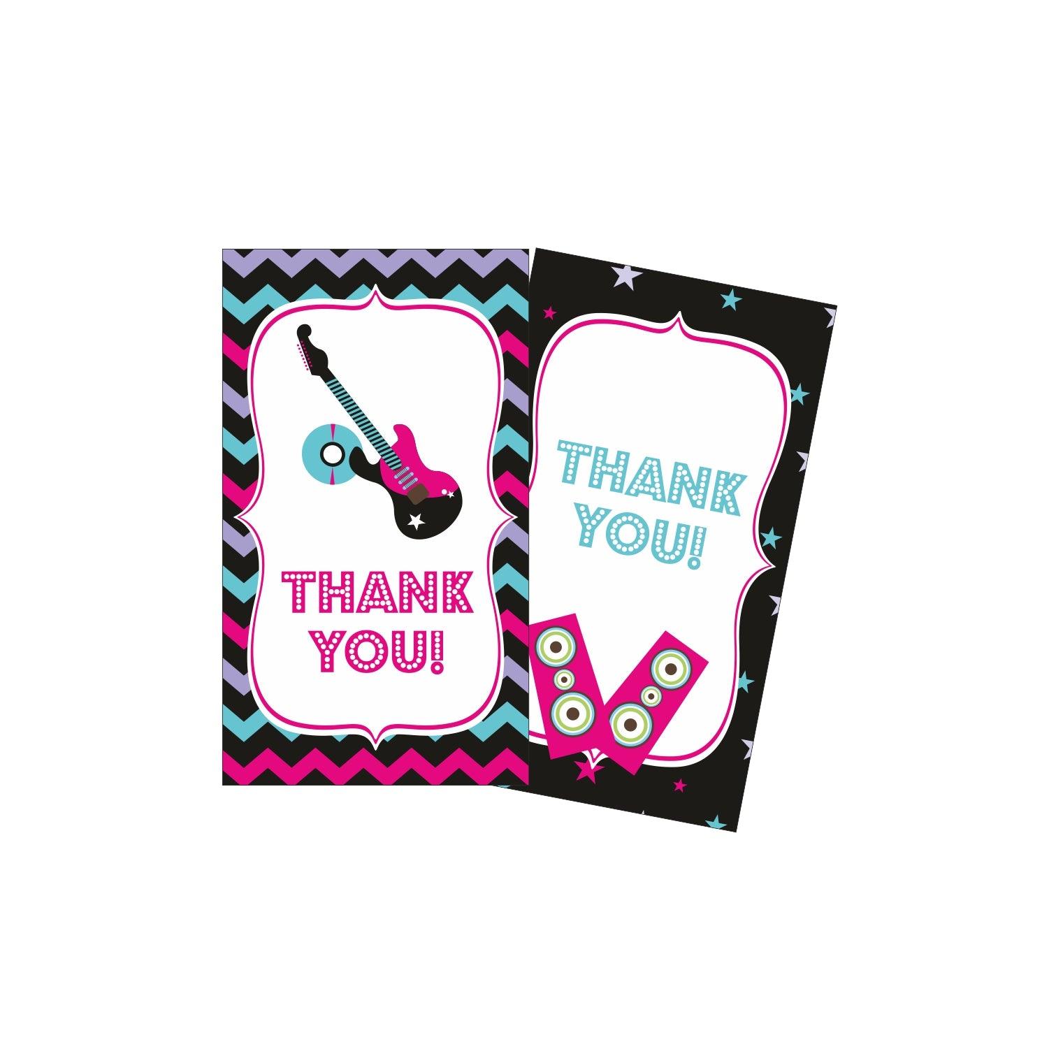 Girly Rockstar Party Decorations Kit - 80 Pieces Combo Pack BIRTHDAYS Pretty UR Party