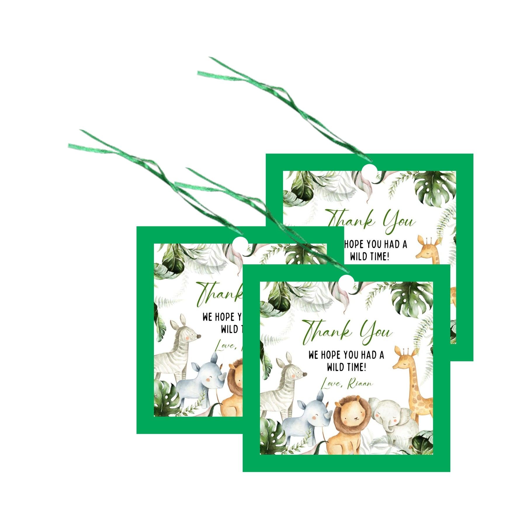 Wild One Theme Handcrafted Thank you Tags THEME PARTIES Pretty UR Party