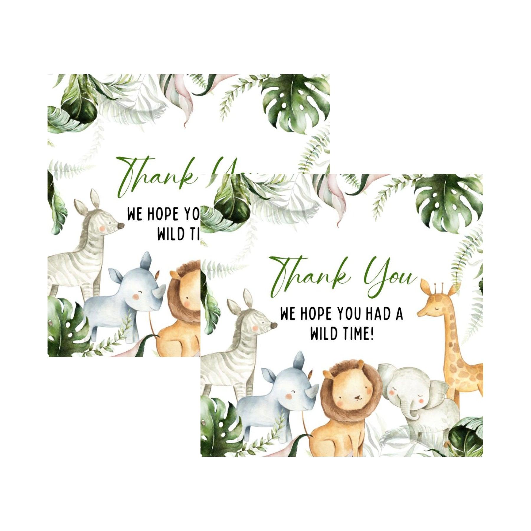 Wild One Theme Handcrafted Thank you Tags THEME PARTIES Pretty UR Party