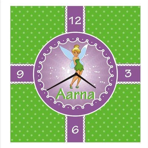 Personalised TinkerBell Clock THEME PARTIES Pretty UR Party