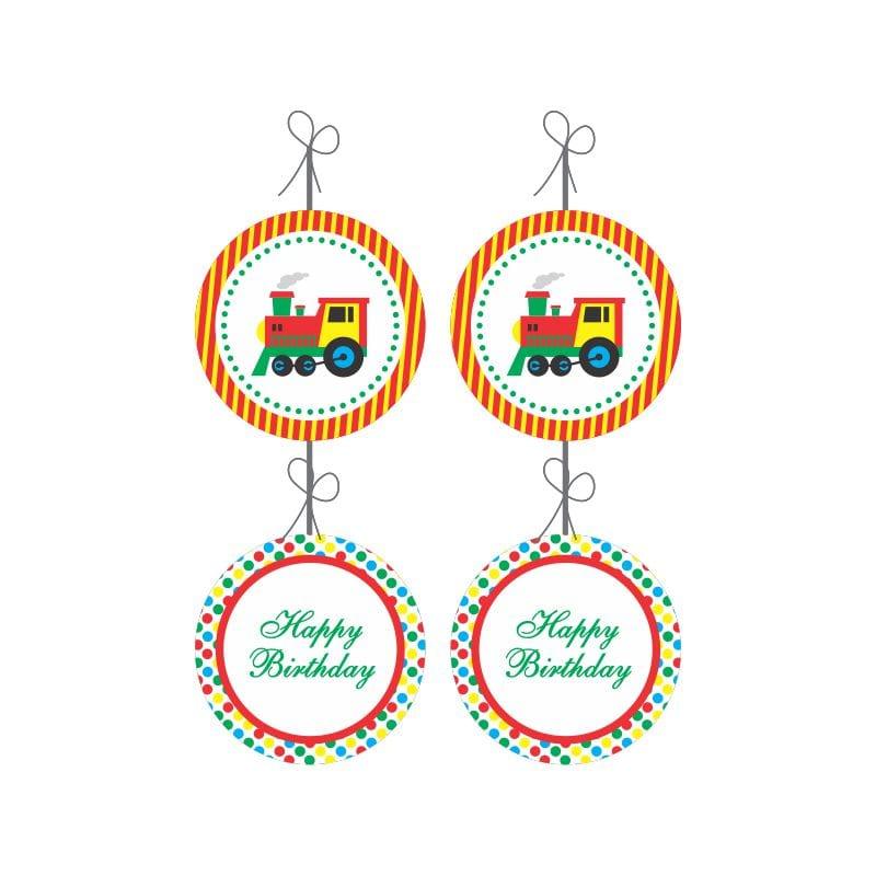 Train Party Decorations Kit - 80 Pieces Combo Pack BIRTHDAYS Pretty UR Party