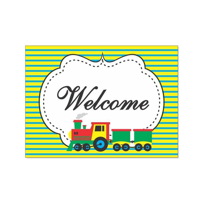 Train Party Decorations Kit - 80 Pieces Combo Pack BIRTHDAYS Pretty UR Party