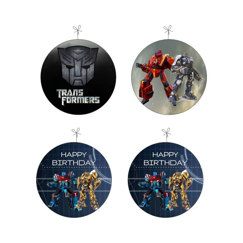 Transformers Party Decorations Kit - 80 Pieces Combo Pack BIRTHDAYS Pretty UR Party