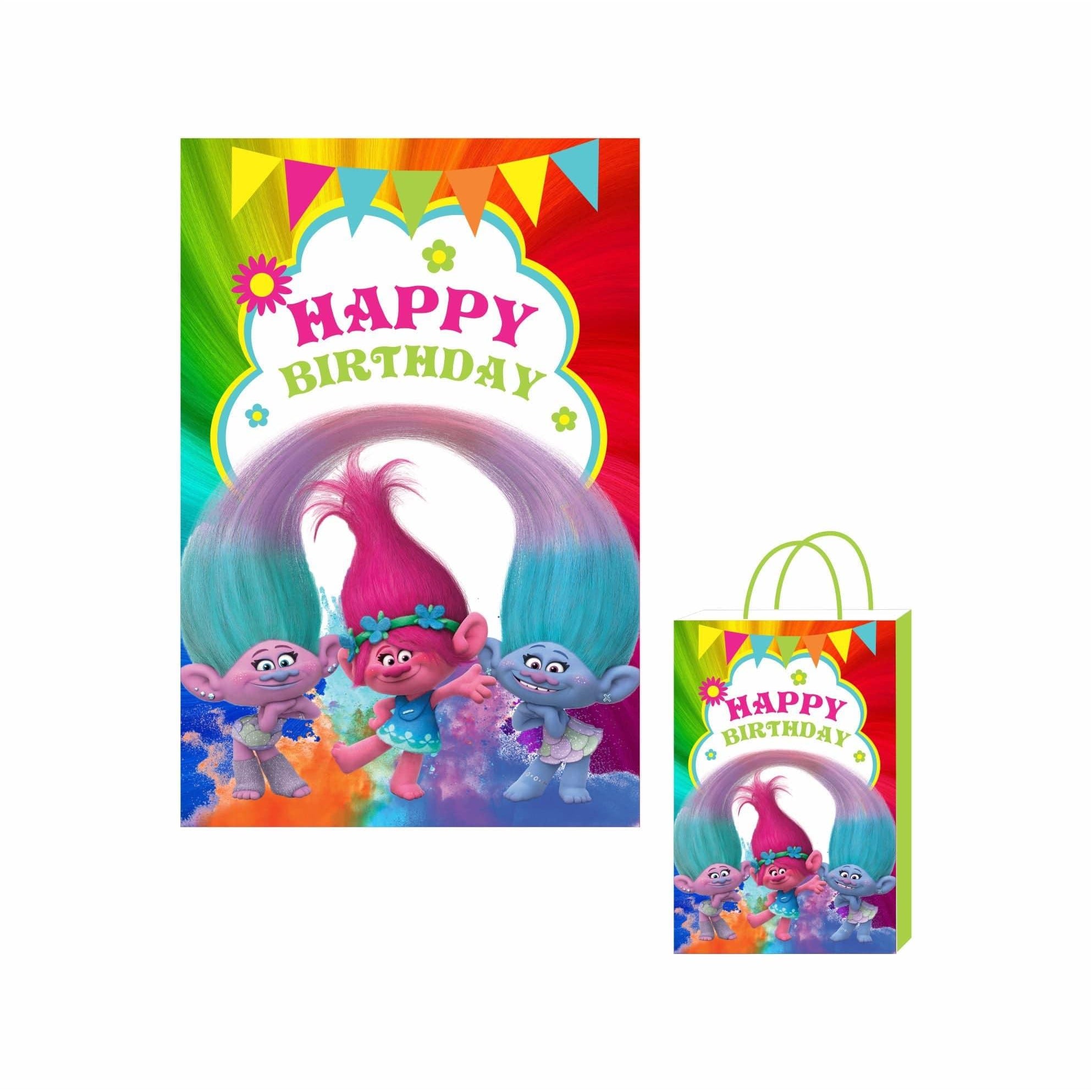 Trolls Theme Khoi Bag / Pinata ALL PARTY SUPPLIES Pretty UR Party