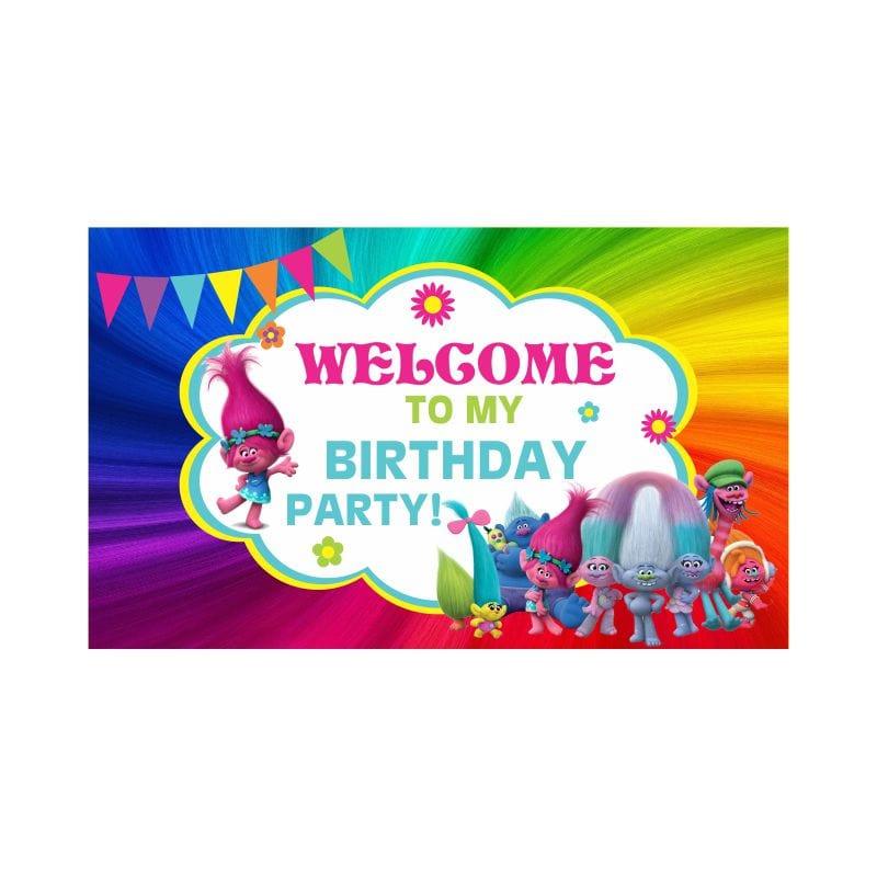 Trolls Party Decorations Kit - 80 Pieces Combo Pack BIRTHDAYS Pretty UR Party